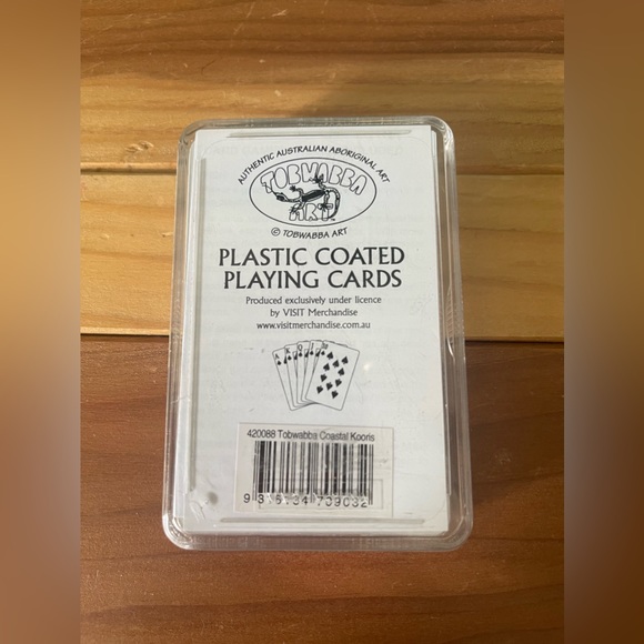 Tobwabba Australian Plastic Playing Cards Aboriginal Art Set New - Picture 2 of 9